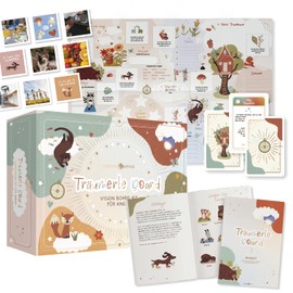 LEBENSKOMPASS Träumerle Board for Children - Vision Board Set for Children - The Original - Craft Set for Little Ones with Playful Tasks for More Mindfulness Creative Activities for Home