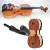 Violin Wall Mount with Bow Hook Wooden Viola Hanger Stand