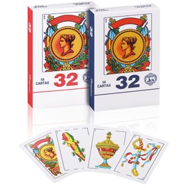 Cartas españolas Barajas Espanolas Originales, Naipes de Plastico Española, Juego de Cartas Naipes Briscas Cartas Puerto Rico, Cartas mexicanas, Juego de Cartas Tspanish Baraja Juegos de 50 Cartas