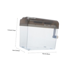 Operitacx 1 x Paper Shredder for Home Use Hand Shredder Manual Shredder File Shredder Paper Shredder Small Shredder Paper Cutter Plastic Black