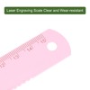 sourcing map Straight Ruler 15cm Metric Aluminum Alloy Ruler Wave