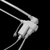 Globe Electric 22811 9-ft Fabric Extension Cord, 3 Polarized Outlets,