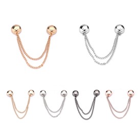 EHDWXVZM Pack of 4 Round Magnetic Buckles and 2 Heart-Shaped Magnetic Buckles, Multifunctional Magnetic Clothes Clips, Metal Clips for Clothing Attachment, Clothing Accessories, gold