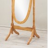 Roundhill Furniture Traditional Queen Anna Style Wood Floor Cheval Mirror,