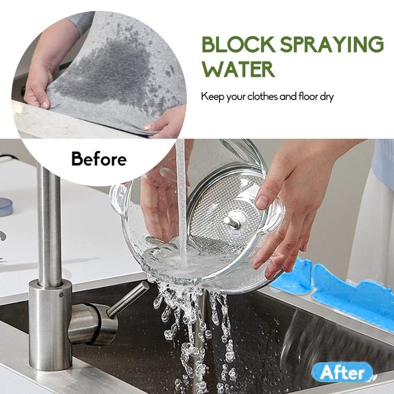 MAG HOME Silicone Sink Splash Guard 34.5"- Water Splash Protector