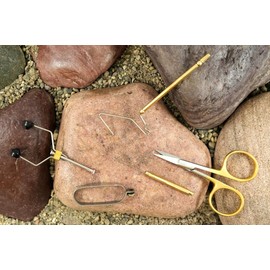 Kingfisher Fly Fishing Intro Fly Tying Tool Kit Brass