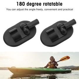 Dilwe Kayak Tent Base, 180° Rotatable Sun Protection, Mounting Base Made of PVC, Pack of 2, for Dinghy, Canoe, Camping, Watersports
