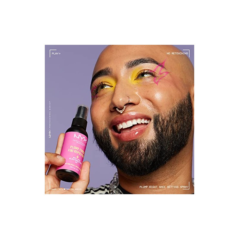 NYX Professional Makeup, Plump Finish Setting Spray, Fijador de Maquillaje