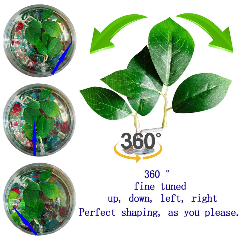 AncBace Fish Leaf Pad Fish Tank Accessories Aquarium Décor Simulating