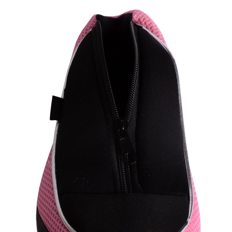 Andux Golf Schlägerkopfhüllen Holzkopfhüllen 460CC Driver Reißverschluss 3 Stück Schwarz/Rosa
