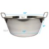 Cazo Stainless Steel Large 16" Heavy Duty Caso Para Carnitas