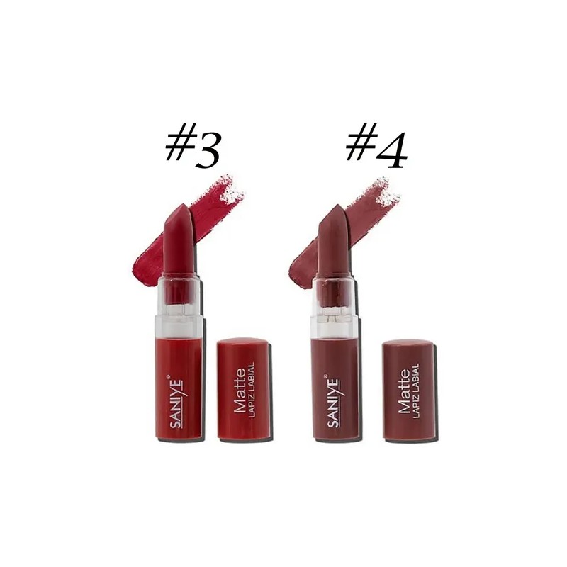 Set De 6 Lapices Labiales Efecto Matte Tonalidad Vibrante