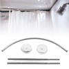 Shower Curtain Rod Stainless Steel Curved Shower Curtain Rod Punch