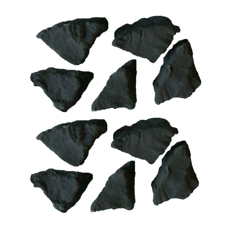 Gas fire coals Black/Bio Fuels/Inserts/Boxed/New 10 medium & 10 large