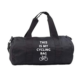 Hippowarehouse This is my cycling bag Gymwear Gym Duffle Cylinder Uniform Kit Bag 50 x 25 x 25cm 20 litres