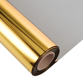 ANMINY 3.3x65.6ft Aisle Runner Mirror Rugs Roll Double Sided Bright Reflective Decorative Carpet for Romantic Wedding Birthday Graduation Party Ceremony Event Home Indoor Decor - Gold/Silver