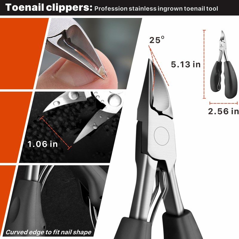 Toenail Clippers for Seniors Thick Toenails, Toe Nail Clippers Adult