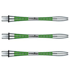 WINMAU Triad Aluminium Green Medium Dart Shafts (Shafts) - 1 Set Per Pack (Total 3 Shafts)