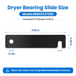 4-Pack WE03X37320 Dryer Bearing Sliders