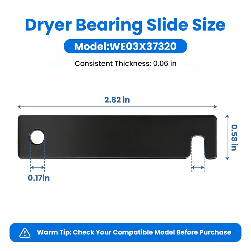 4-Pack WE03X37320 Dryer Bearing Sliders