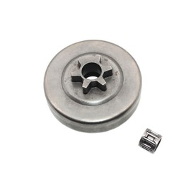 Clutch Drum Needle Bearing 3/8" 6 Tooth for McCulloch Mac 110 120 130 140 3210 3214 3216 3516 3818 20X Power 538E 539E 540E 542E 545E 838 Chainsaw Replace PN: 95646 538095646 538240260 301331 214390