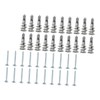 ULTECHNOVO 50sets Drywall Screws and Anchors Self-Drilling for Household Fixing