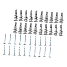 ULTECHNOVO 50sets Drywall Screws and Anchors Self-Drilling for Household Fixing and Safe