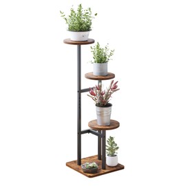 VonDream 3 Tier Plant Stand Indoor, Tiered Plant Stands for Indoor Plants Multiple, Corner Flower Stand for Living Room, Multi-Layer Vintage Design Plant Shelf