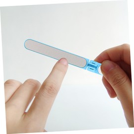 TOVINANNA Manicure Art Tools Set 3pcs Metal Nail Files Nail Buffing Block Practical