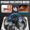 Criditpid 10 Inch Shutter Exhaust Fan with Speed Controller and