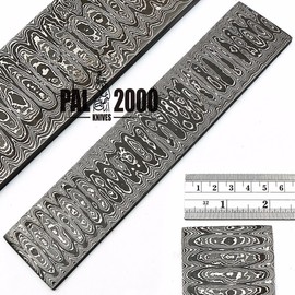PAL 2000 KNIVES HUN-9022 Handmade Damascus Steel 24x2 Inches Billet Blank - Knife Making