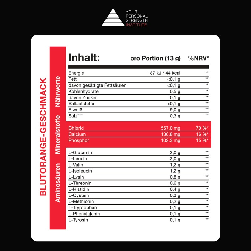 YPSI Amino Electrolyte Complex - Amino Acids Electrolyte Powder Vegan