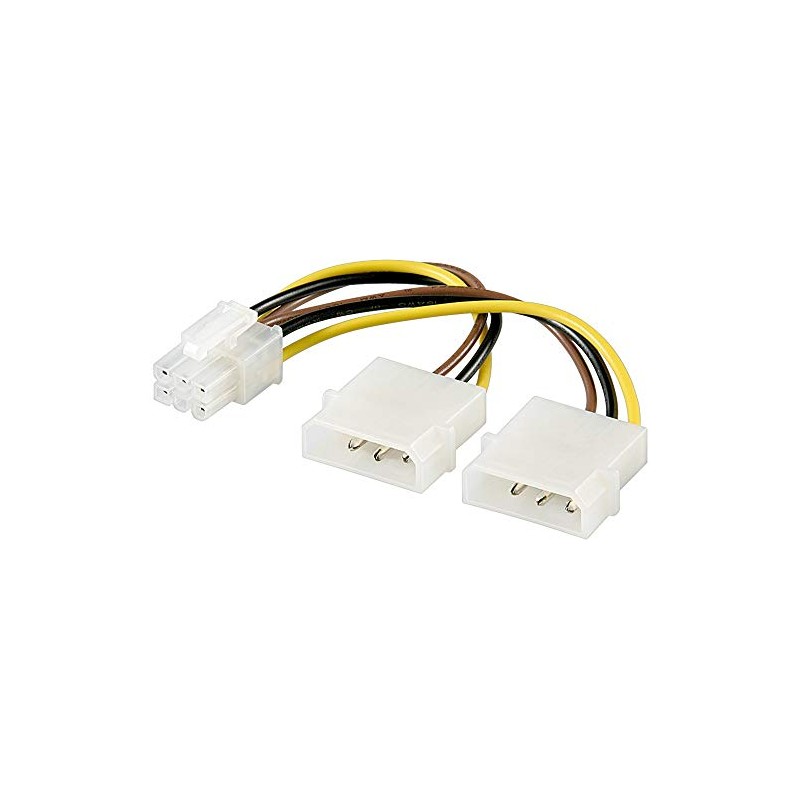 Microconnect PI1919 - 4 pin to 6 pin PCI Express