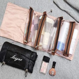 수납 정리 화장품케이스 휴대용 여행 정리파우치 분할 파우치 메이크업 Storage Organizer Cosmetic Case Portable Travel Organizer Pouch Divided Pouch Makeup