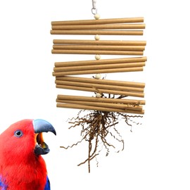 Bonka Bird Toys 3873 Tube Tree Small Medium Chew Forage Bird Toy Cardboard Paper Wood Shred Cylinders Cockatiel Parakeet Conures and Other Similar Birds