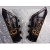 metaldevastation.com KAMPFAR.. LEATHER GAUNTLET THOR'S HAMMER.VIKING BLACK METAL...(MDLG0 - RIGHT,