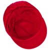 Seeberger Azalee Newsboy Cap Cotton (One Size - red)