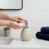 Soap Dispenser Bathroom Beige 250 ml, Pump Dispenser for Liquid