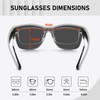 GEGURI Polarized Sunglasses Fit Over Glasses for Men Women, Oversized