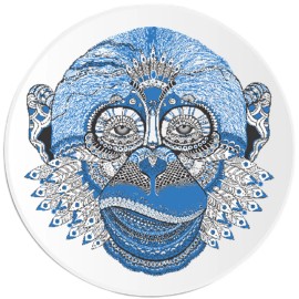 Kiwi Gifts Tribal Monkey - Circle Sticker Decal 3 Inch