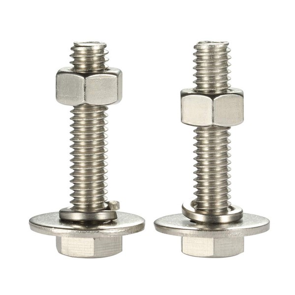 3/8-16 x 5 Hex Head Bolts with Hex Nuts and