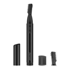 Funstant Upgraded Eyebrow Trimmer, Precision Detailer Battery-Operated Eyebrow Razor and Shaper, Electric Facial Hair Trimmer with Comb, Dual-Blade Grooming Tool, No Pulling Sensation