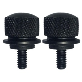 GisWell Pack of 2 Motorcycle Aluminium Seat Screw, Motorcycle Seat Attachment, Screws for Bench, Seat Screw for Harley Davidson, for Motorcycle Seat Screw (Black)