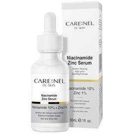 Suero de vitamina para la cara niacinamida 10% zinc 1% – Suero facial hidratante iluminador anti envejecimiento – Belleza coreana tratamiento de cuidado de la piel acné y poros oscuros – 1 onzas (30 ml)