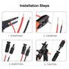 TCEUMIK 20Pairs/40PCS Solar Panel Connectors MC4 Male & Female Solar