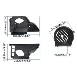 GOOFIT Air Director Assy Replacement for GY6 50cc ATV Taotao Baja Roketa Go Kart Moped Scooter