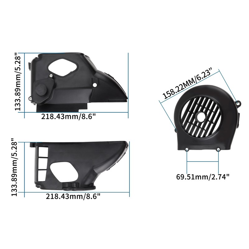 GOOFIT Air Director Assy Replacement for GY6 50cc ATV Taotao