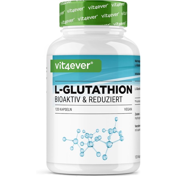 L-Glutathione - 120 Capsules with 500 mg per Capsule -