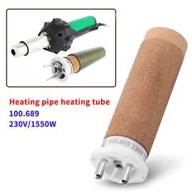 Leister 100.689 Heating Element, 230V 1550W Heating Pipe Ceramic Firing 100.689 Original Element Replacement, for Handheld Triac-S Hot Air Gun Plastic Welder Gun