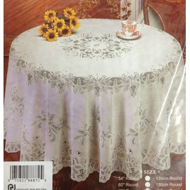 Crochet Vinyl Tablecloth (72"Round)